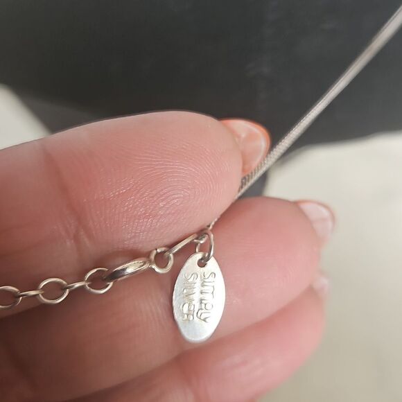 Simply Silver 925 Tear Drop Necklace Crystal - Picture 3 of 16